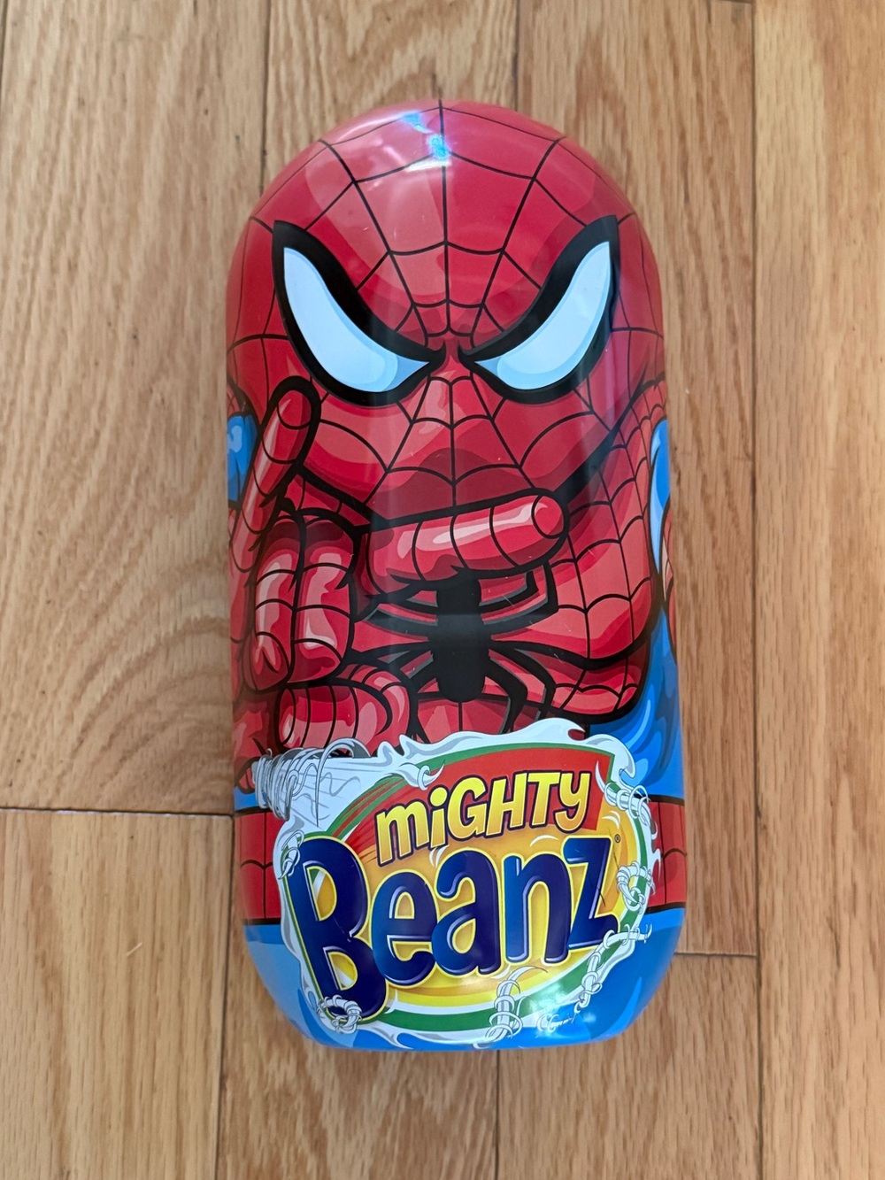 Mighty Beanz Spider-Man case and 14 beanz including Star Wars